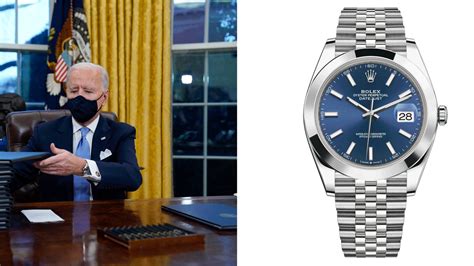 joseph rolex biden|President Joe Biden Wore a Rolex Datejust Watch on His First.